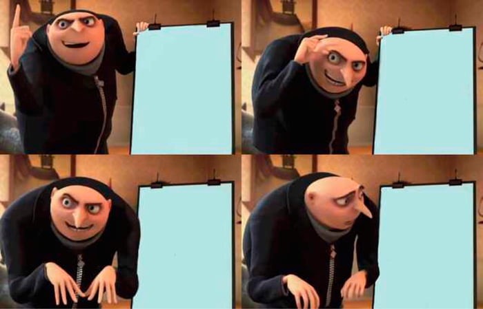 Gru's Plan meme about Verb Products